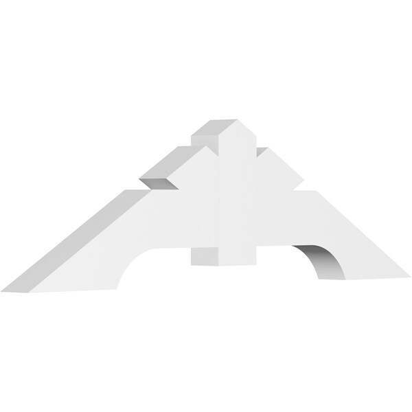 Ekena Millwork Vanguard Architectural Grade PVC Gable Bracket, 60"W x 17 1/2"H x 4"D x 6"F, 7/12 Pitch GBP060X18X0406VAN00 - main